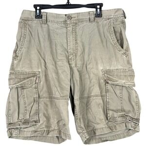 Old Navy Surplus Cargo Shorts Mens 36 Green 11" Military Utility Vintage Y2K 90s
